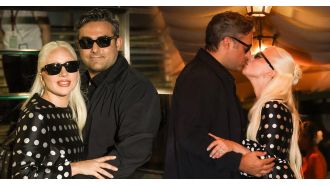Gaga shows off ring at Venice arrival with Joker: Folie à Deux cast.