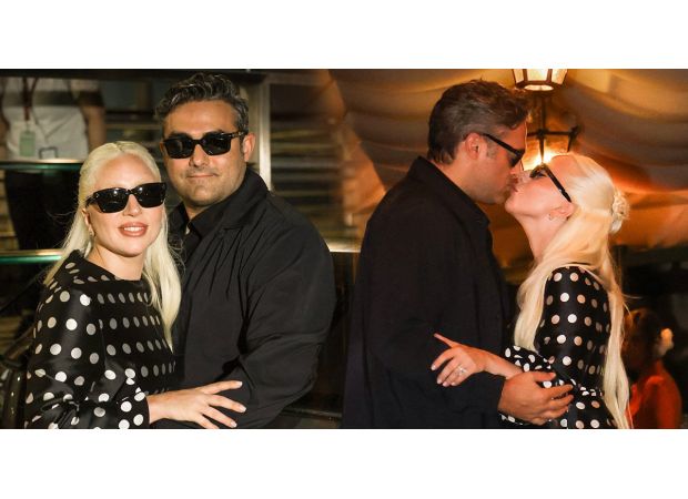Gaga shows off ring at Venice arrival with Joker: Folie à Deux cast.