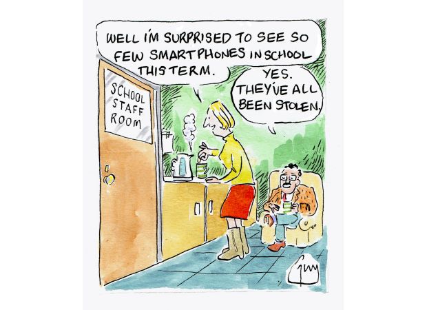 Guy Venables creates a daily cartoon for the Metro newspaper.