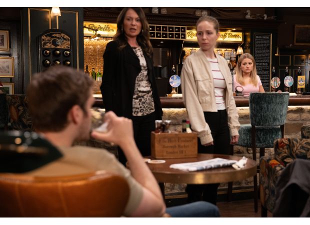 Ill Tom promises to never lose and reveals his own plot to ruin Belle in Emmerdale.