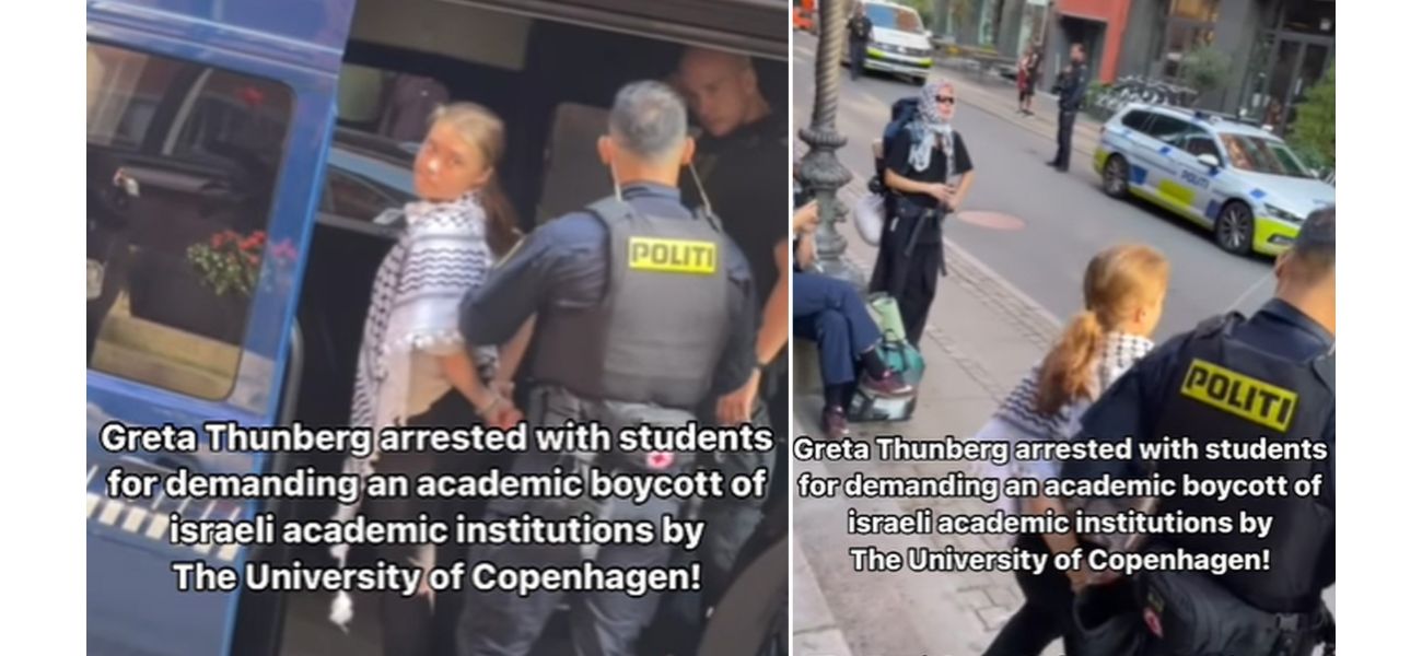 Teen climate activist Greta Thunberg detained during Pro-Palestine rally.