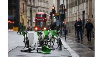 London officials may prohibit Lime bikes due to complaints that the bikes are obstructing sidewalks.