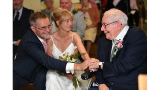 Nursing home hosts wedding for 99-year-old to give his daughter away.