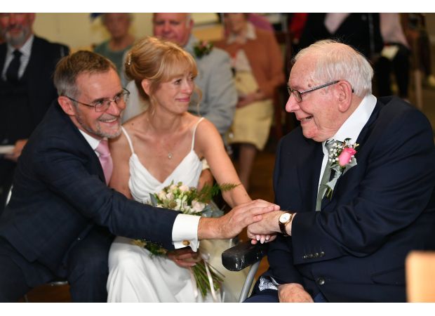 Nursing home hosts wedding for 99-year-old to give his daughter away.