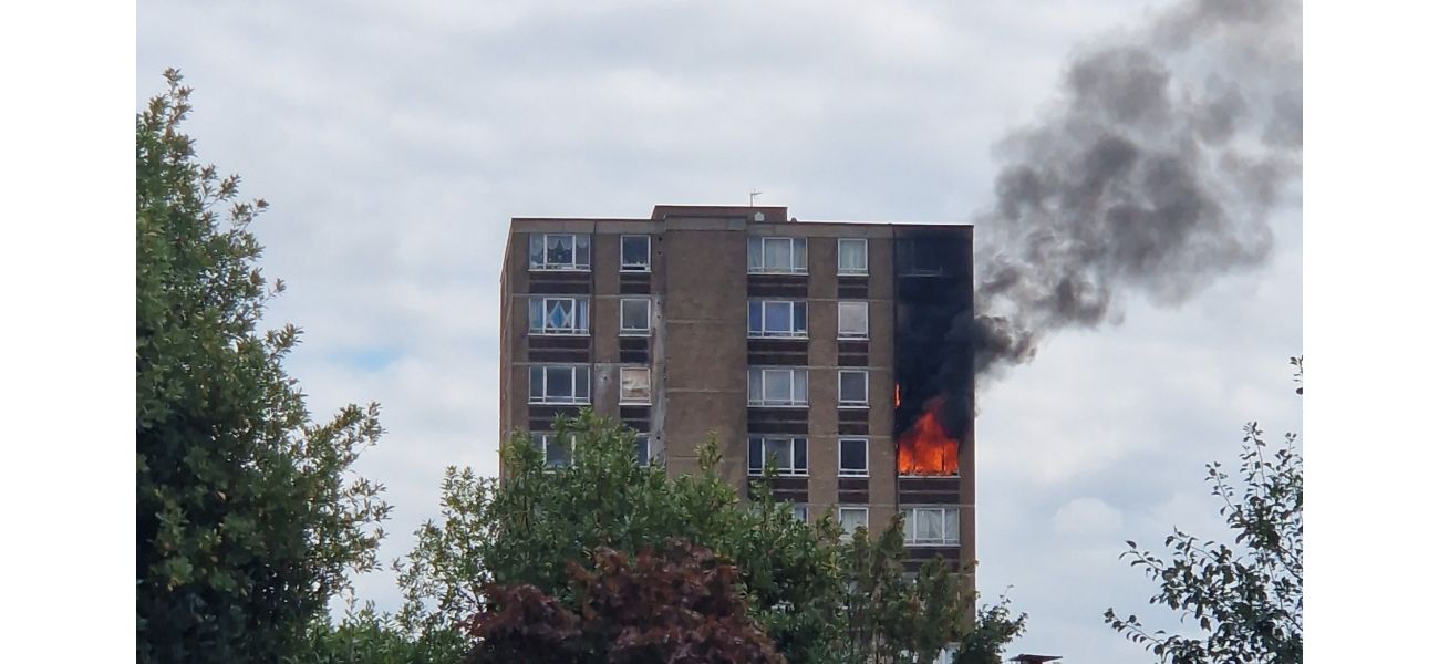 A serious fire erupts in a London high-rise building on the same day a report on the Grenfell Tower tragedy is released.