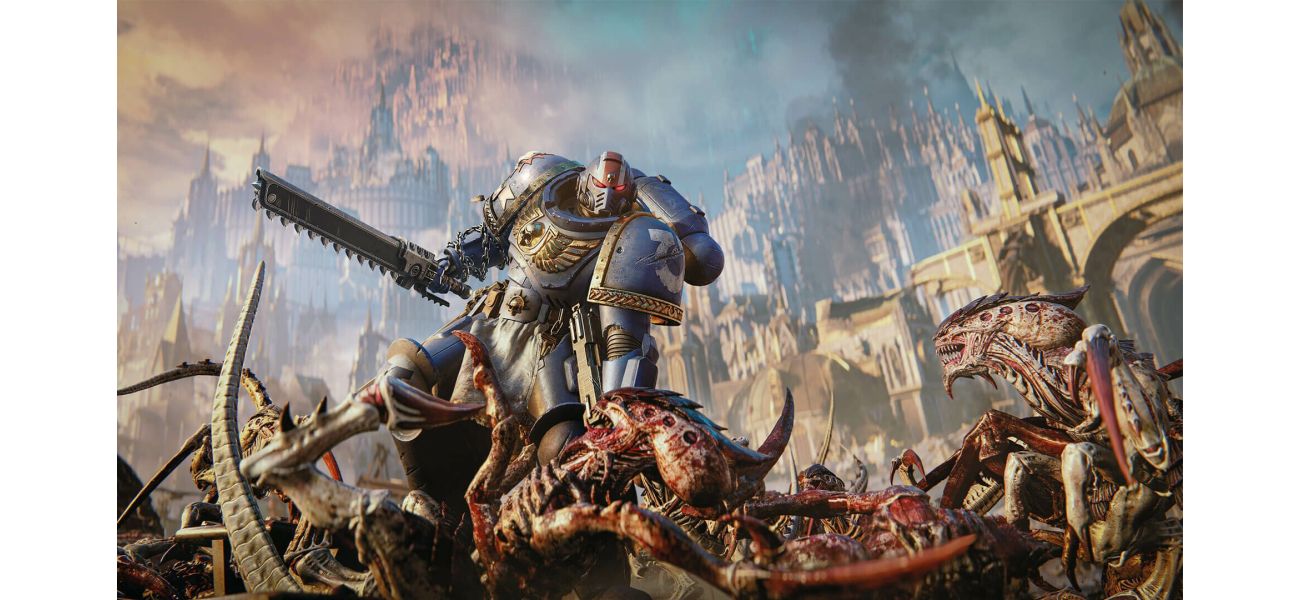 Review of the sequel to Warhammer 40,000: Space Marine, focusing on its cooperative gameplay and dark atmosphere.
