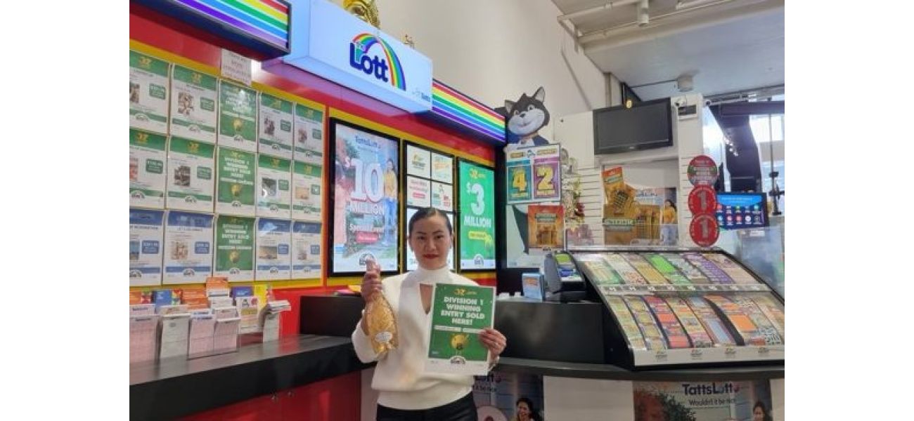 Winner reacts with shock and surprise upon discovering $15 million in lottery winnings.