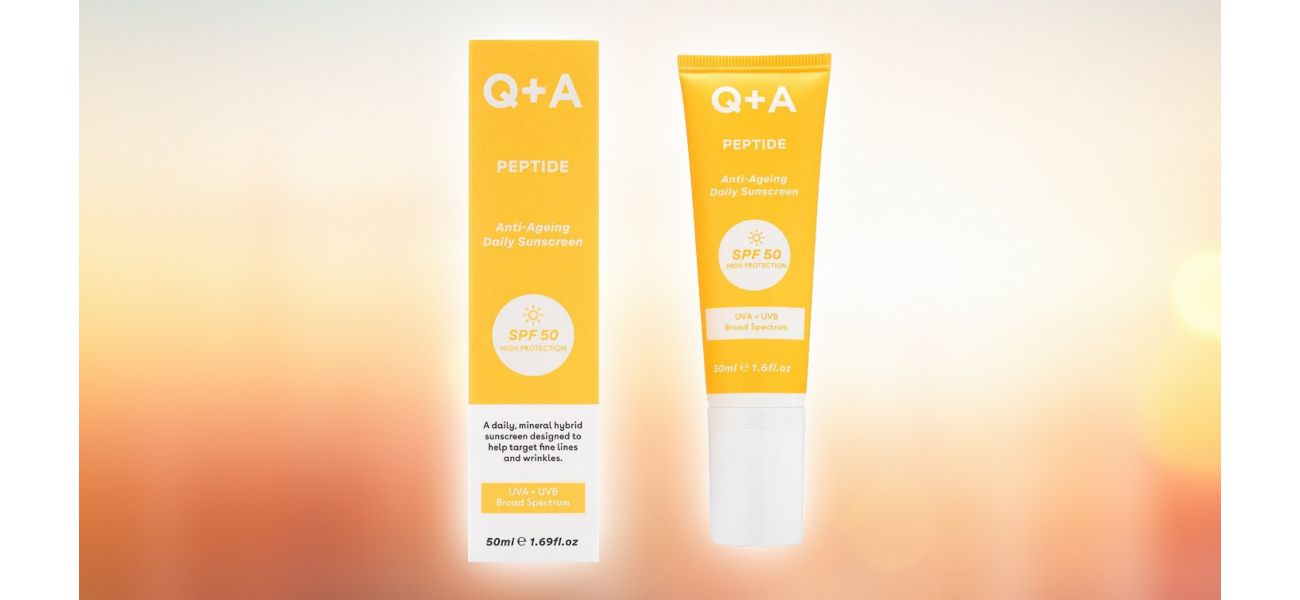 Get a peptide sunscreen for flawless make-up application.