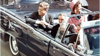 New video reveals JFK's motorcade rushing to the hospital.