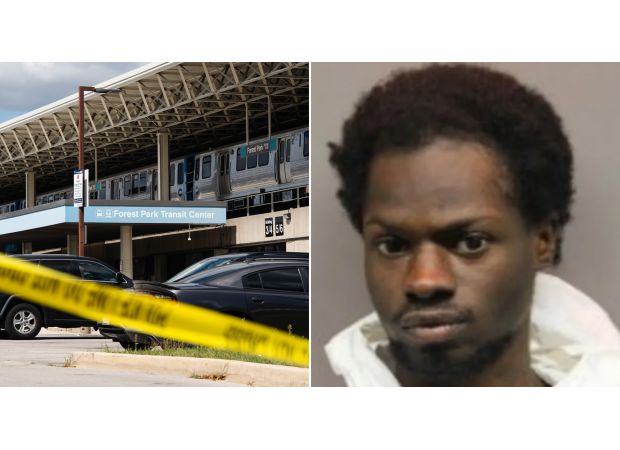 Sad mugshot of man who killed four train passengers in execution-style shooting.