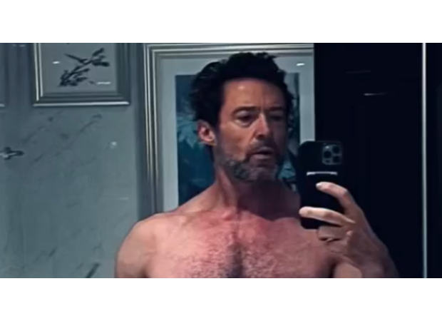 Famous stars are drooling over Hugh Jackman's shirtless photo.