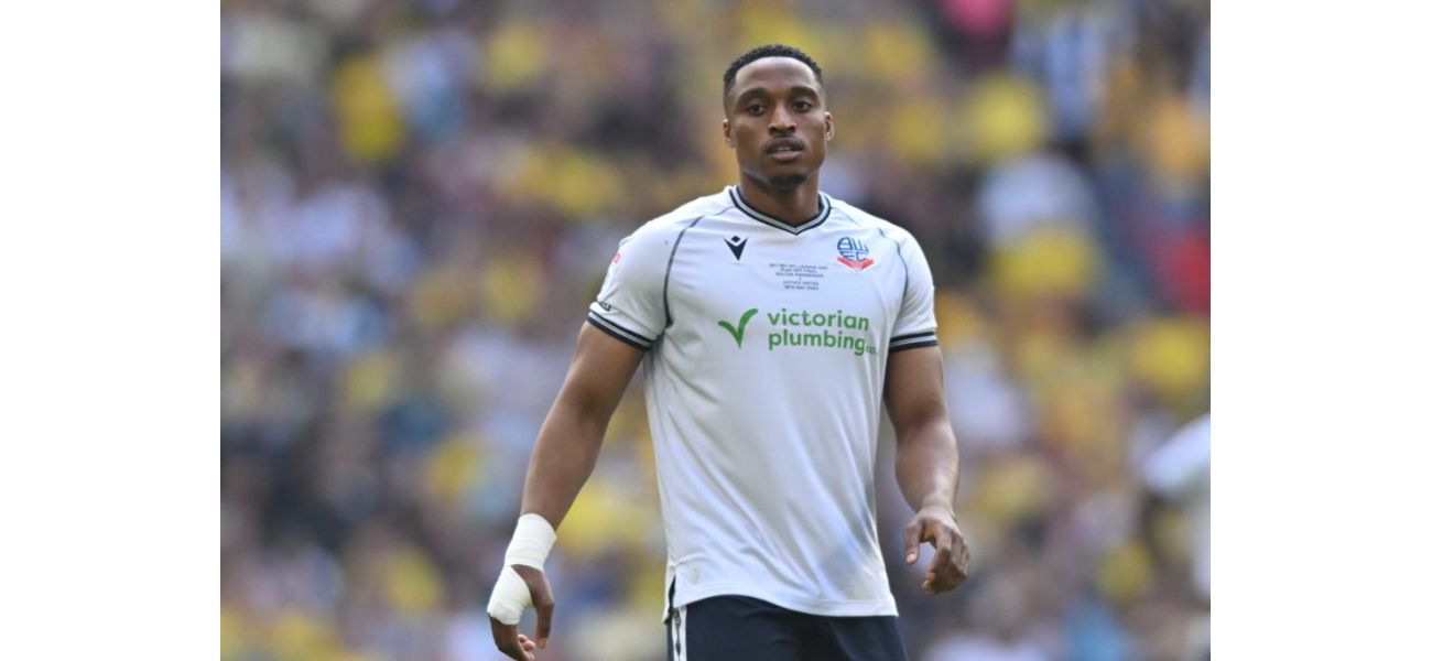 Bolton's Victor Adeboyejo will be out of action for a while due to a sneezing-related injury.