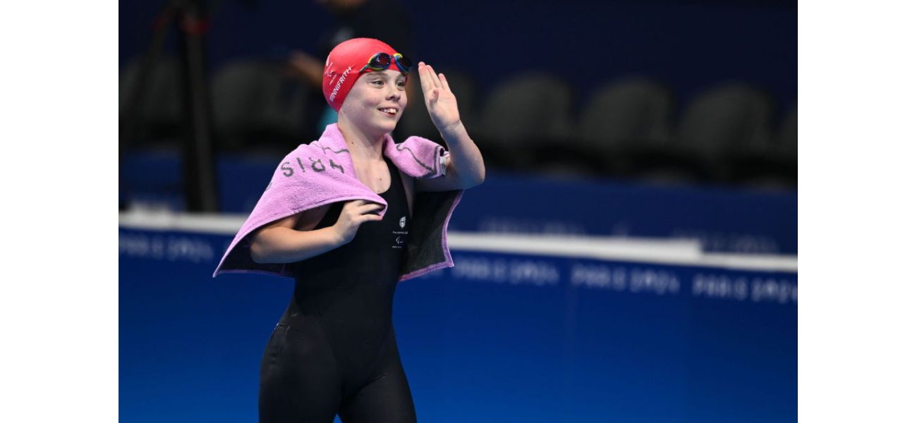 13-year-old Brit Iona Winnifrith wins silver in swimming at Paralympics in Paris.