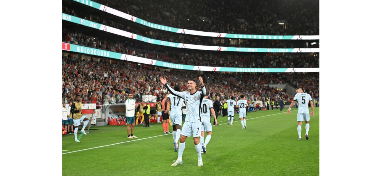 Ronaldo sends message to Messi after scoring 900th goal in Portugal win.