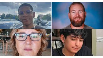 Four people, including students and teachers, who were killed in a mass shooting at a high school have been identified and their photos released.