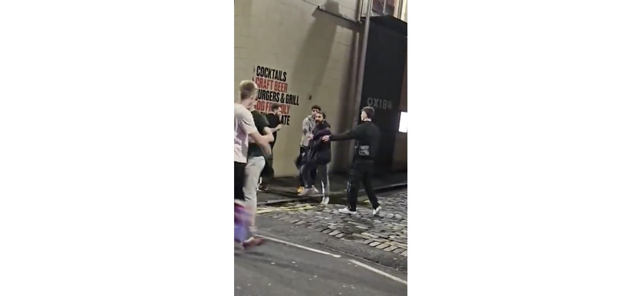 A celebrity got into a fight with customers outside a pub in the UK.