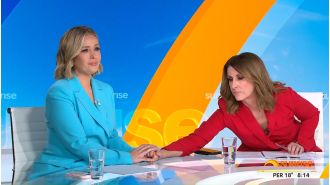 A 41-year-old TV host tearfully announces cancer diagnosis during live broadcast.