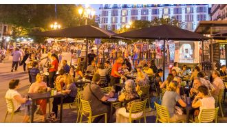 A woman from Britain was sexually attacked and robbed while exiting a nightclub in Madrid.