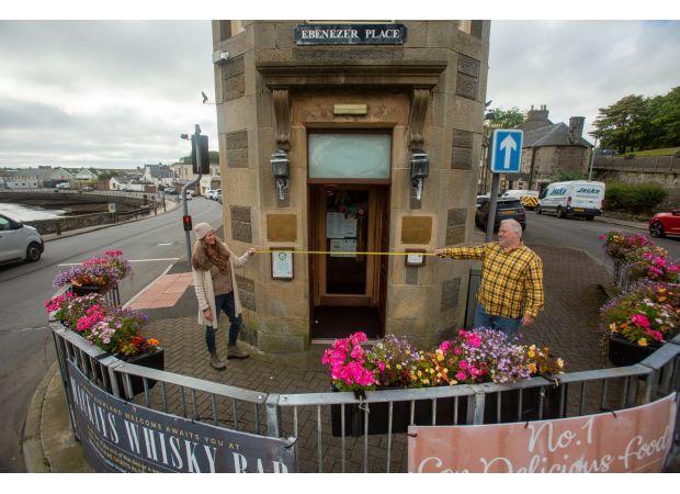 A street in Scotland has been declared the world's shortest due to its small size and location in front of a bistro.