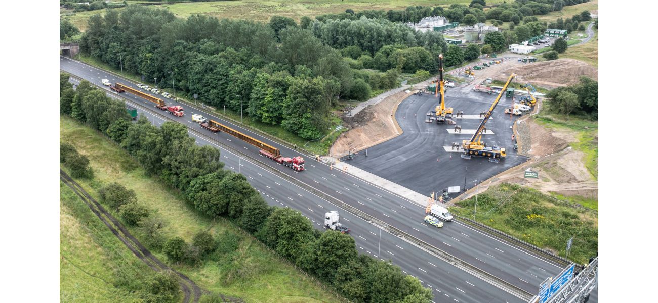 This weekend's major motorway closures highlighted on map.
