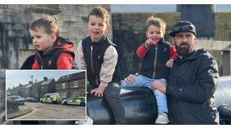 Police treating father and three kids found dead as murder.