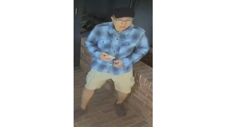 Authorities search abroad for man accused of burning infant in public playground.