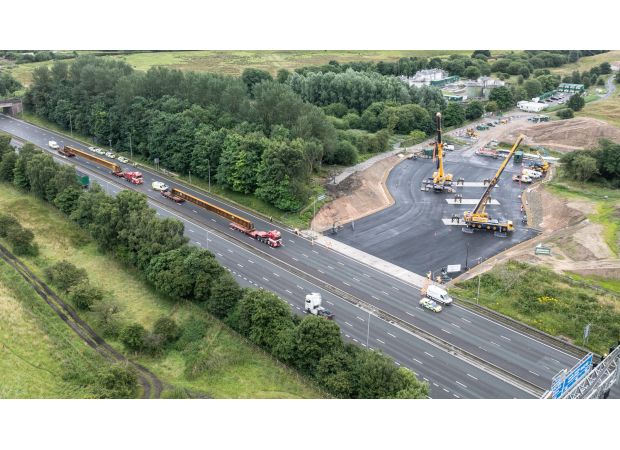 This weekend's major motorway closures highlighted on map.