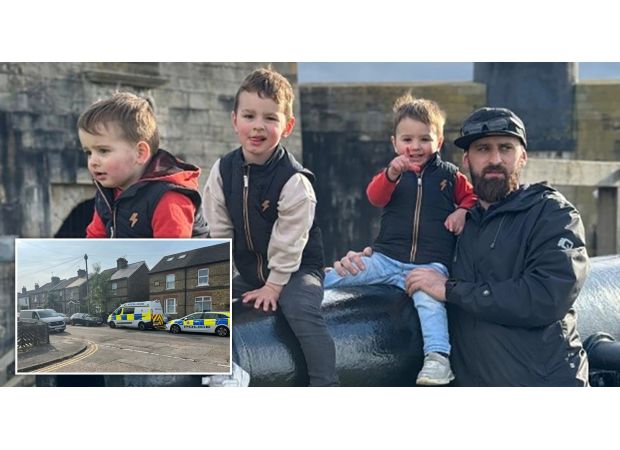 Police treating father and three kids found dead as murder.