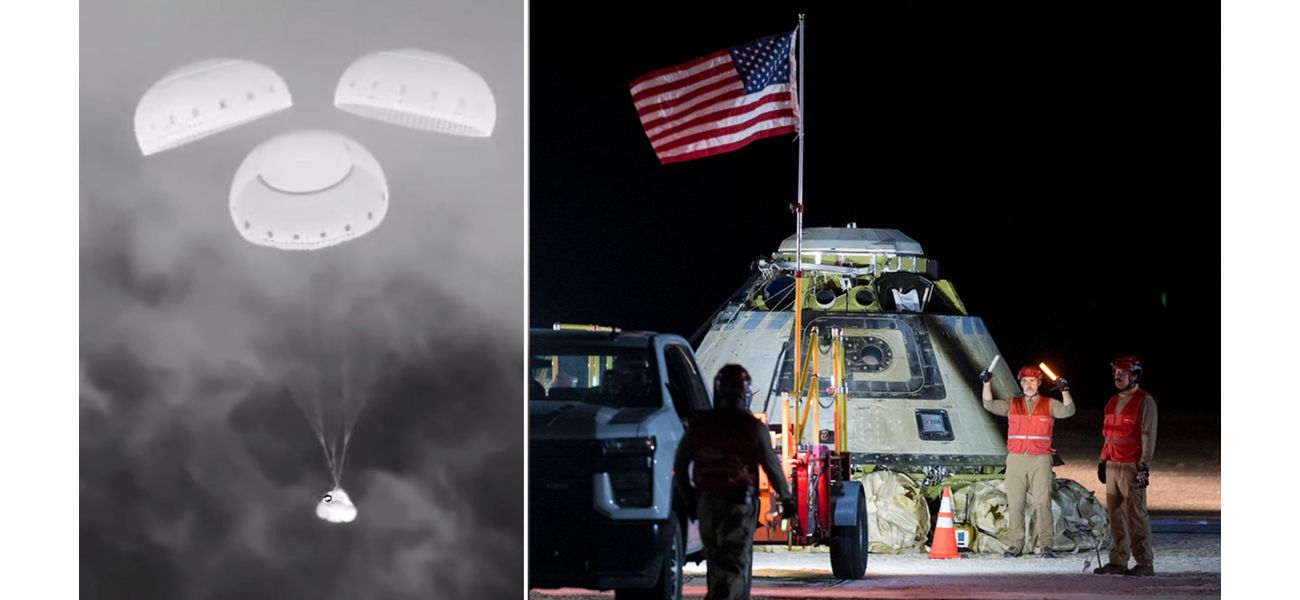 Astronauts stranded after capsule returns to Earth without them.