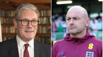 Starmer comments on England manager's decision not to sing national anthem.