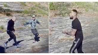 British prisoner escapes from jail in Portugal by climbing a ladder - a dangerous feat.