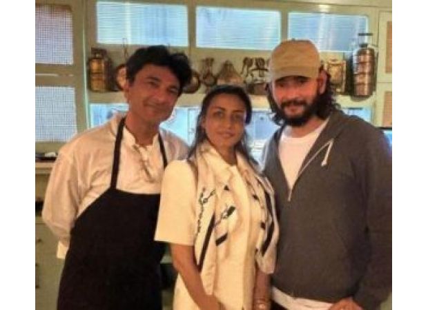 Celeb couple Namrata and Mahesh Babu dine at Vikas Khanna's NYC restaurant.