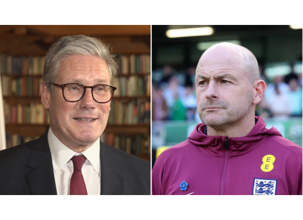 Starmer comments on England manager's decision not to sing national anthem.