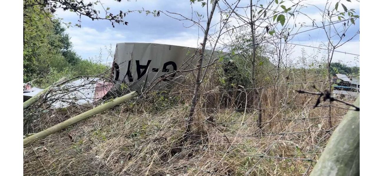 A plane crashes in east London, injuring one person who is now in the hospital.