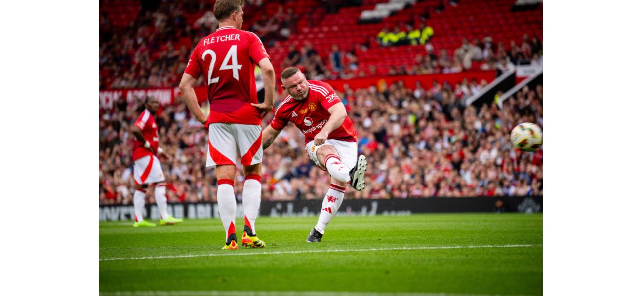 Wayne Rooney jokes about his own skills after scoring impressive free-kick for Manchester United Legends.