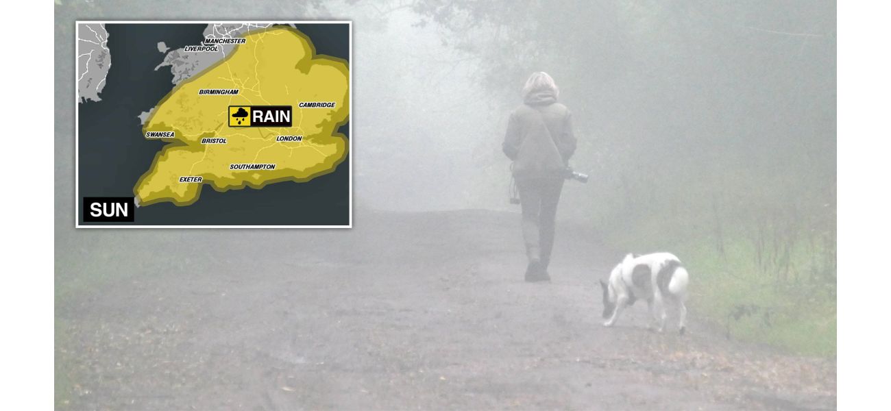 UK weather warning for heavy rain today with potential for 100mm of precipitation - possible danger to life.