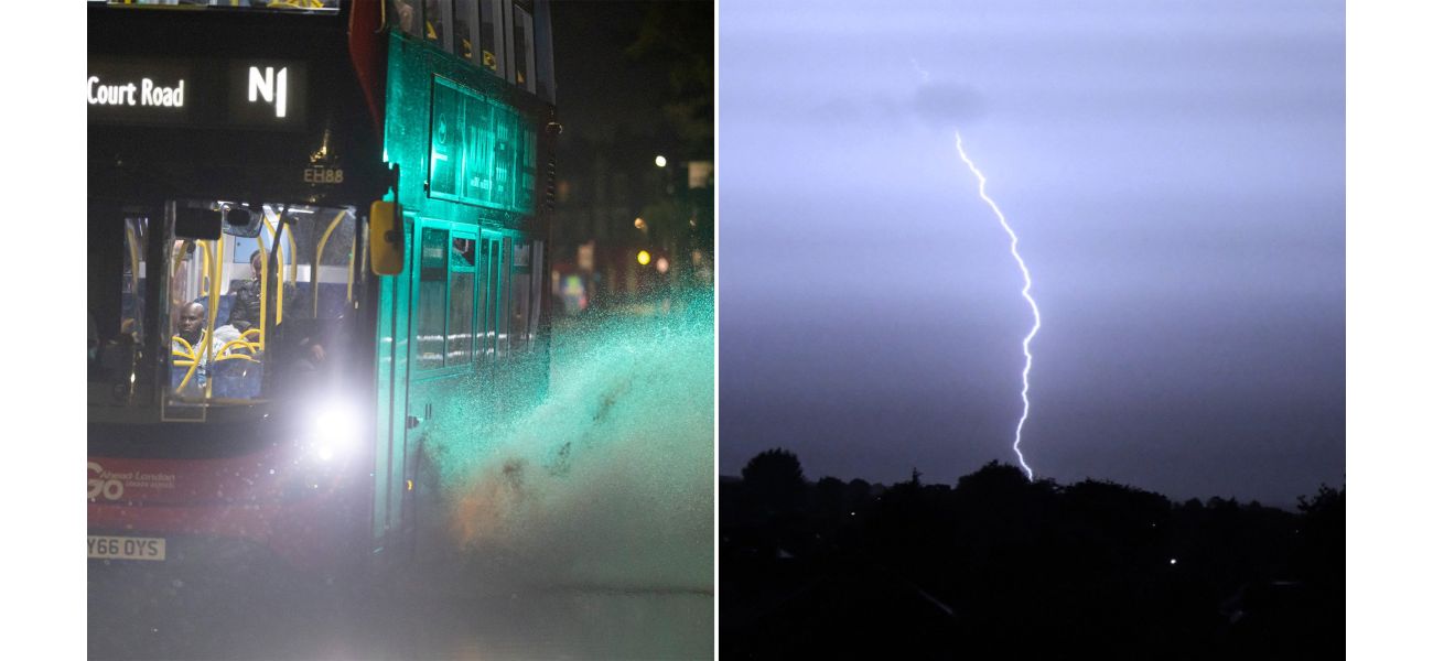 People in London were concerned that the world was coming to an end due to the thunder and lightning.