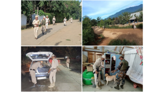 The army has sent a helicopter to monitor the situation in Manipur following new outbreaks of violence.