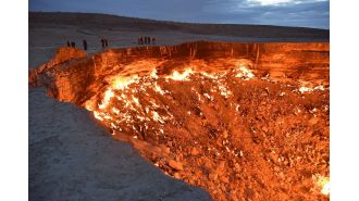 Explore the enigmatic and fiery 'Gates of Hell' that exist in our world.