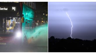 People in London were concerned that the world was coming to an end due to the thunder and lightning.