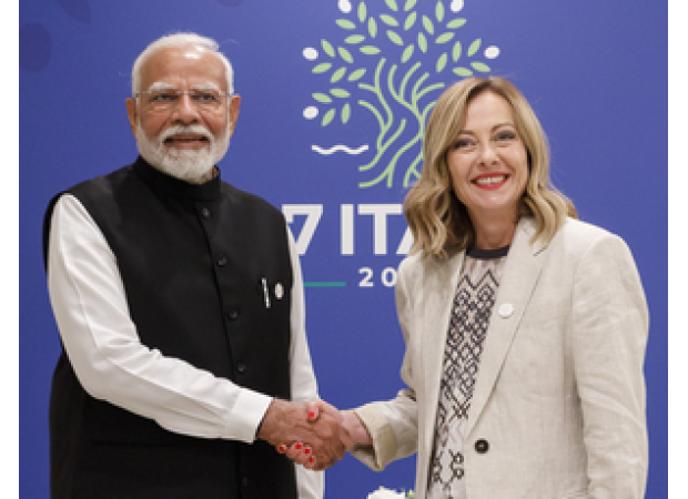 Italian PM Meloni believes India has the potential to resolve the conflict between Russia and Ukraine after Putin's involvement.