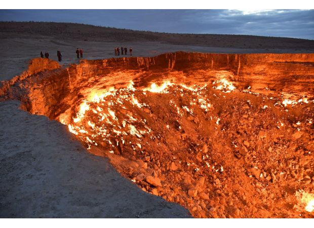 Explore the enigmatic and fiery 'Gates of Hell' that exist in our world.