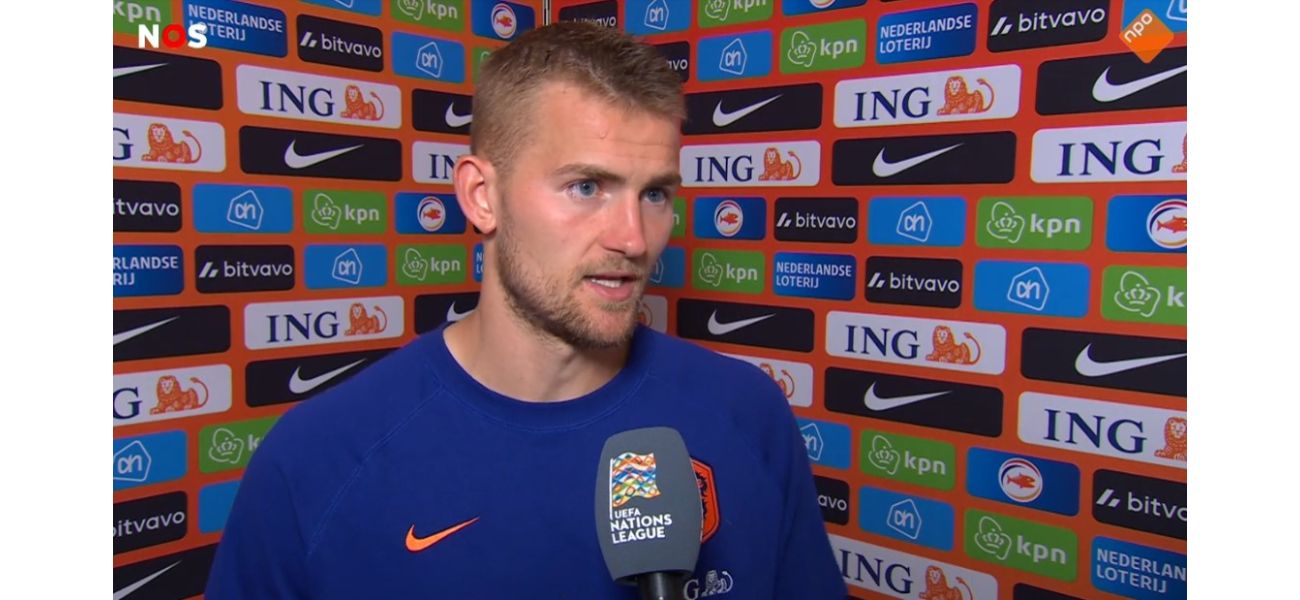 Matthijs De Ligt, defender for Manchester United, addresses his error following Netherlands' victory.