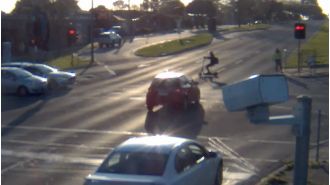 Recent data shows alarming number of close calls at traffic lights in Melbourne.