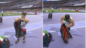 Paralympian loses gold for showing forbidden flag.