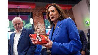 Harris uses food to connect with voters and reveal a more personal side.