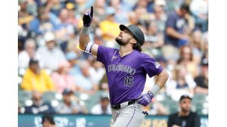 Rockies' Freeland dominates, Hilliard hits homer in 4-1 victory against Brewers.