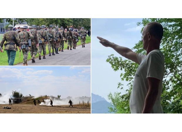 Person admits split from group of 'Nazi' re-enactors.