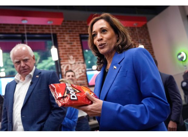 Harris uses food to connect with voters and reveal a more personal side.