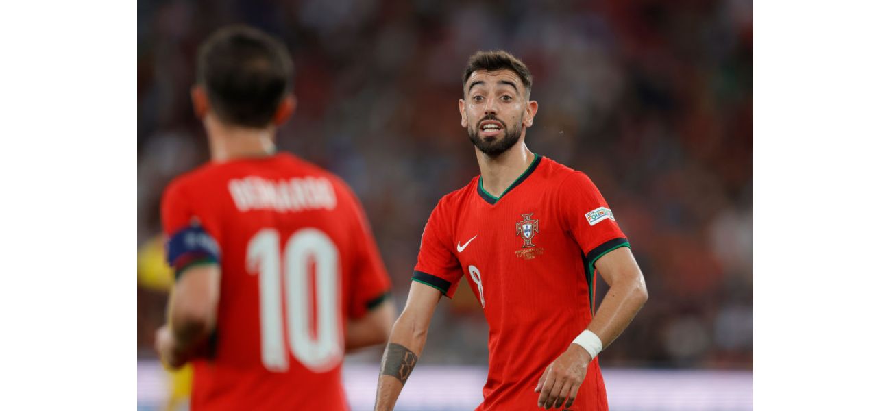 Man United's Fernandes gives injury update after Portugal's victory against Scotland.